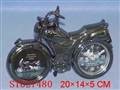 ST027480 - 电镀摩托车相架钟