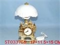 ST033756 - 镀金城堡型台灯钟
