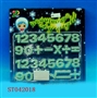 ST042018 - 28个数字夜光片