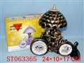 ST063365 - 古铜单车雨伞台灯钟