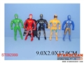 ST092999 - 5PCS SUPER MAN W/LIGHT