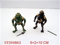 ST204863 - TEENAGE MUTANT NINJA TURTLES WITH LIGHT (4 COLORS ASST)