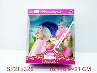 ST215321 - 9 INCH BARBIE DOLL WITH STROLLER