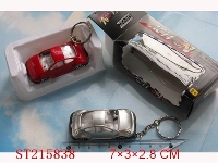 ST215838 - SLIDING METAL CAR WITH KEY CHAIN