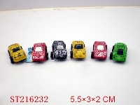 ST216232 - PULL-BACK CAR(6 STYLES ASST)