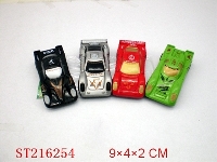 ST216254 - PULL-BACK CAR(6 STYLES 6 COLORS ASSORTED)