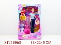 ST216958 - BEAUTY DOLL(11.5INCH 4 STYLES MULTICOLORS ASSORTED)