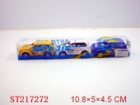 ST217272 - PULL-BACK RACING（3PCS 2 STYLES 4 COLORS ASSORTED）