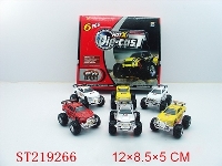 ST219266 - DIE-CAST PULL-BACK CAR WITH IC&LIGHT(6PCS,RED ,WHITE,YELLOW )