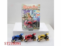 ST219391 - DIE-CAST METAL MOTORBIKE MODEL WITH LIGHT AND MUSIC