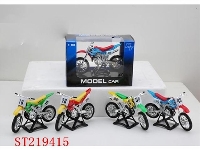 ST219415 - DIE-CAST METAL CROSS-CRONTRY MOTORBIKE WITH MUSIC (4 STYLES,RED,BLUE,YELLOW,GREEN)