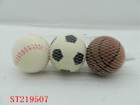 ST219507 - 3PCS BOUNCE BALL (3 STYLES ASST0