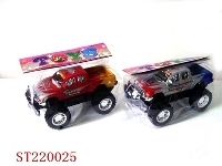 ST220025 - 越野镀座火纹皮卡车(红、银混装)