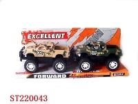 ST220043 - 惯性越野迷彩屏封皮卡车（2只装）/二色混装