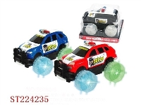 ST224235 - 惯性警车(车轮带灯.包电)/二款混装(红.蓝.黑)宝马.保时捷