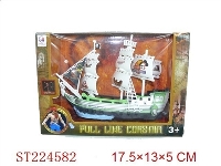 ST224582 - PULL-LINE PIRATE BOAT