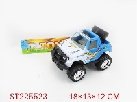 ST225523 - 开窗惯性越野车(白红,青黄,白蓝)