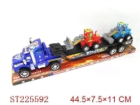 ST225592 - 惯性拖头拖两只滑行工程车（4款混装）