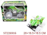 ST226916 - BEN10惯性明轮沙滩摩托带IC+闪光灯（无坐人）一款一色装