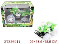 ST226917 - BEN10惯性明轮沙滩摩托带IC+闪光灯（无坐人）一款一色装
