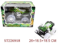 ST226918 - BEN10惯性明轮沙滩摩托带IC+闪光灯（无坐人）一款一色装