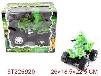 ST226920 - BEN10惯性乌轮沙滩摩托带IC（有坐人）一款一色装