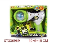 ST226969 - BEN10 B/O FLASH GUN W/SNOWING