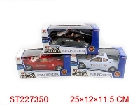 ST227350 - B/O POLICE CAR WITH OPEN DOOR (RED BLACK WHITE)
