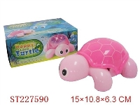 ST227590 - PULL LINE TURTLE WITH LIGHT AND MUSIC