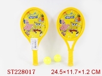 ST228017 - SPONGEBOB TENNIS RACKET WITH WHISTLE