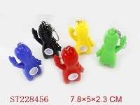 ST228456 - OPP袋吉祥物匙扣实色（五只装，红.绿.蓝.黄．黑）