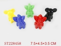 ST228458 - PVC袋小熊实色（五只装，红.绿.蓝.黄．黑）