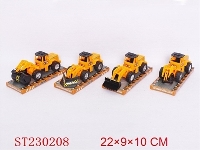 ST230208 - PULL LINE CONSTRUCTION TRUCK（4 STYLES ASSORTED）