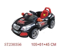 ST230356 - R/C BABY RIDE ON CAR WITH LIGHT & MUSIC (RED/BLACK)