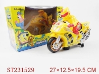 ST231529 - SPONGEBOB B/O MOTORCYCLE WITH LIGHT