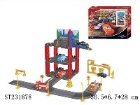 ST231878 - 轨道停车场配3只汽车总动员 不需电池
