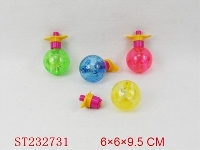 ST232731 - SPINNING TOP WITH LIGHT 4STYLES MIXED