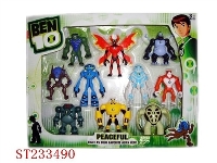 ST233490 - 10只第5代带灯光BEN10公仔