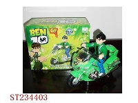 ST234403 - 电动BEN10摩托车（带灯光音乐）