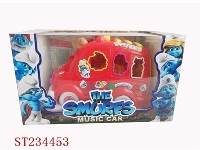 ST234453 - B/O SMURFS CAR WITH LIGHT & MUSIC