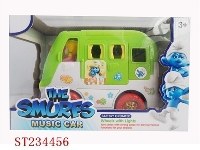 ST234456 - B/O SMURFS CAR WITH LIGHT & MUSIC