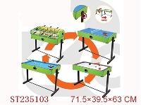 ST235103 - 2 IN 3BILLIAND/SOCCER/HOCKEY/TABLE TENNIS/DESK