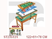 ST235124 - 5 IN 1 SOCCER/BILLIAND/CHESS/SHUFFLE/TABLE TENNIS