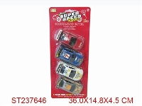 ST237646 - PULL-BACK CAR 4PCS/SET