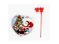ST237677 - CHRISTMAS HEART-SHAPPED BALLOON (16 CM, MIXED KINDS)