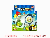 ST238250 - 愤怒的小鸟闪光音乐手表+匙扣