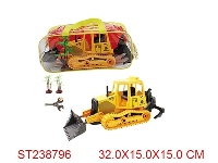 ST238796 - 二款拆装惯性推土工程车(2树)