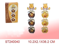 ST240040 - 维尼熊头吊联糖罐3相架