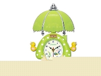 ST241082 - 麻菇屋摇摆台灯钟、四种颜色八种图案