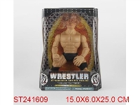 ST241609 - WWE25公分塑胶摔角斗士人偶（四款混装）